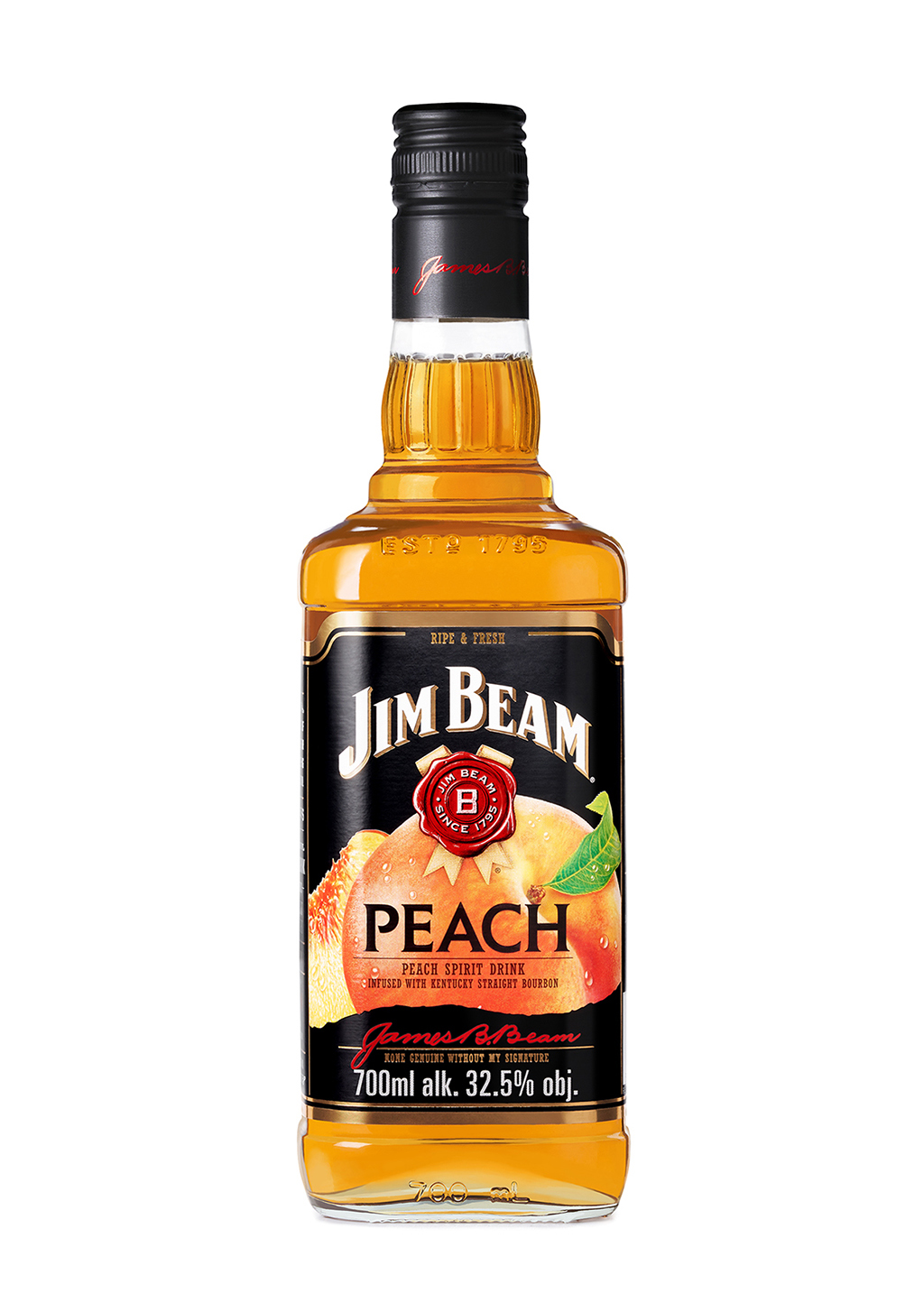 Zdjecie butelki z burbonem brzoskwiniowym