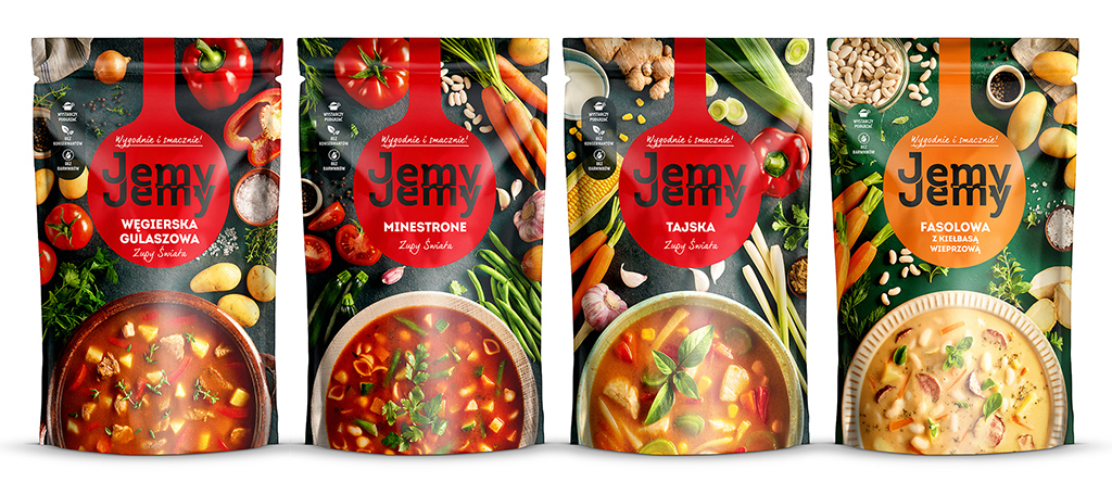 Soup packshots made by creative agency