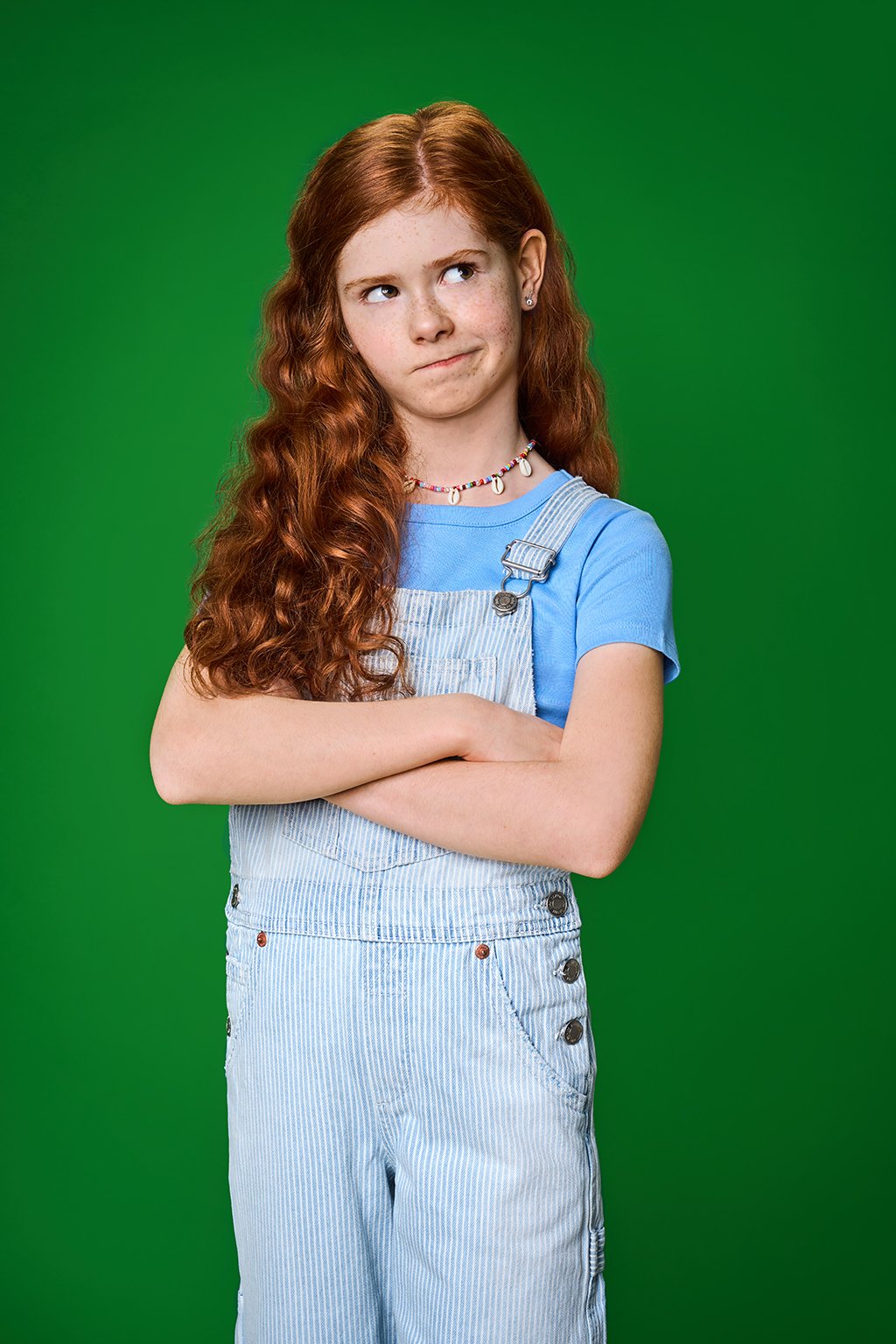 girl on green backgorund